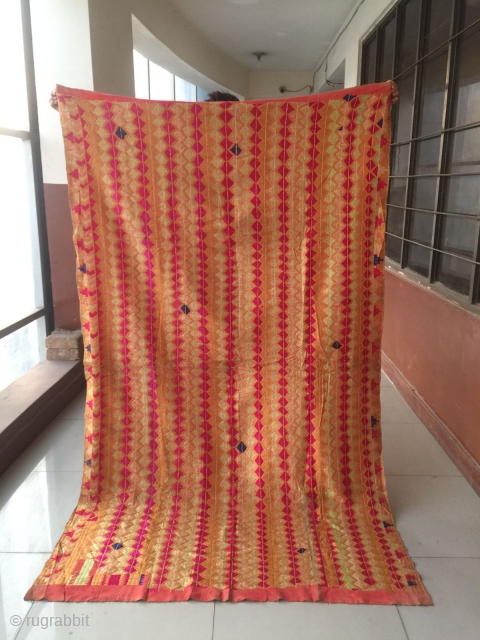 Antique Phulkari shawl                              