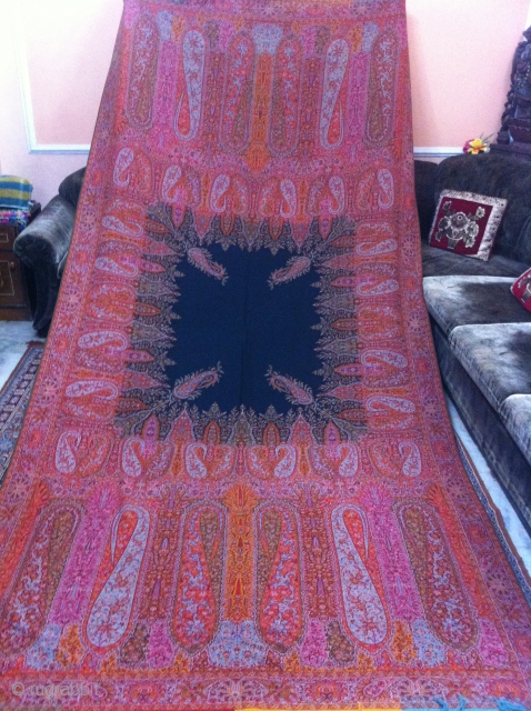 A beautiful French/Indian Paisley shawl in perfect condition and colours.                       