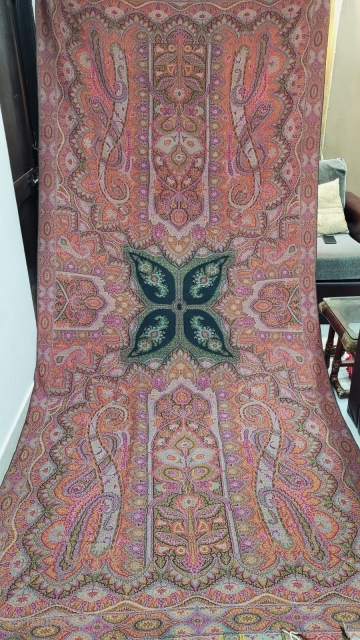 Beautiful Extraordinary Fine French Paisley FM Shawl Size 138.inches long 62. Width
Perfect Condition Beautiful Colour.                  