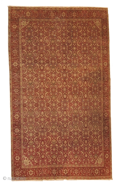 #1B147  Hand made antique Indian Amritsar rug 6.11' x 9.7' ( 216cm x 295cm ) C.1900                