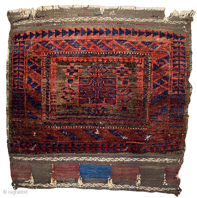#1B338  Hand made antique collectible Afghan Baluch bag face 1880.C

                      