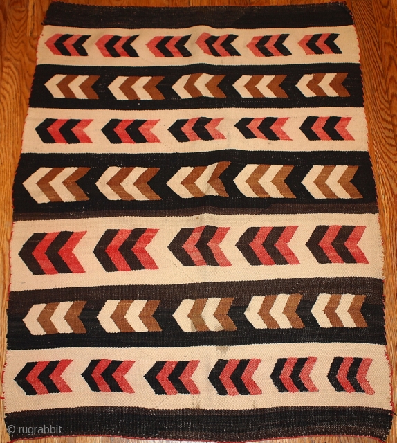 #1B60 American Navajo rug 2.10' x 3.10' 1880                         