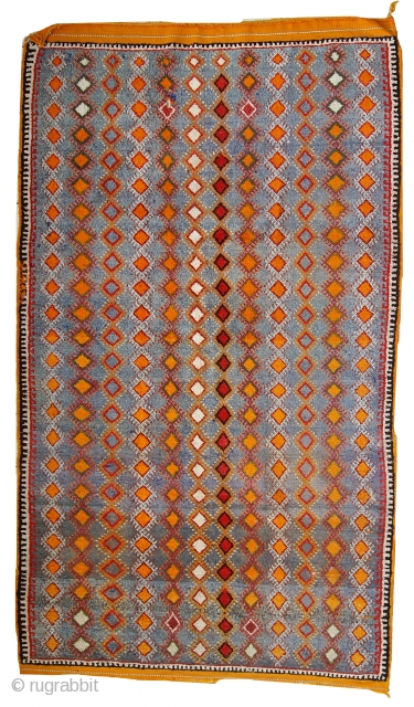 #1C437  Hand made Moroccan Berber rug 4.7' X 8.1' ( 144cm X 248cm)                   