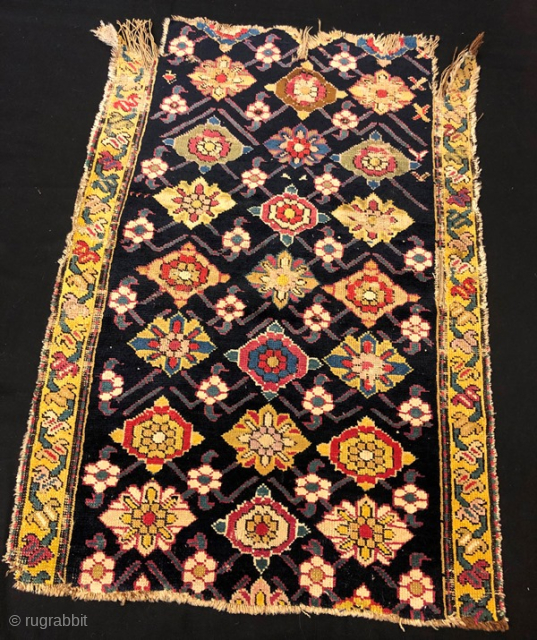 Antique karabag rug fragment 96 x 66 cm                         