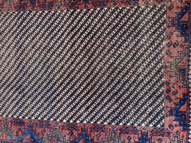 Antique Timuri Beluch Rug Pure Wool Natural Color ,178x94 cm                       