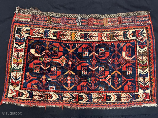 Antique khamsey bag face pile in good condition, 86x53 cm                       