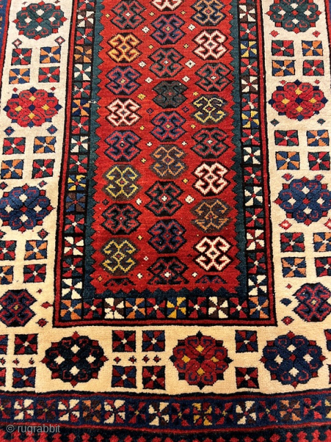 Antique Caucasian talish rug 236x104 cm                           