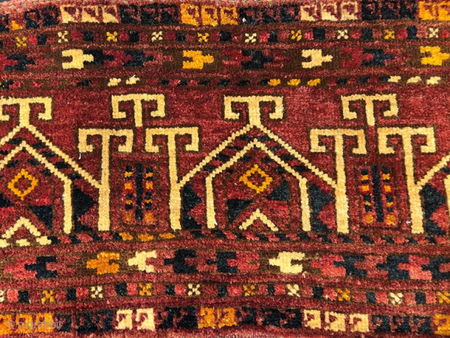 Antique turkmen ersari torba in good condition , 141x35 cm                       