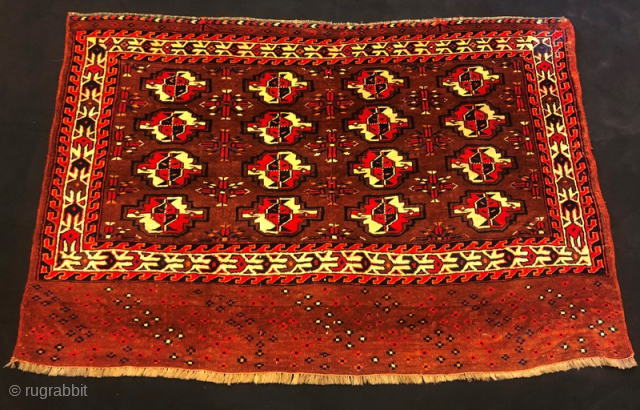 ntique yamut chuval in good condition 110 x 75 cm                       