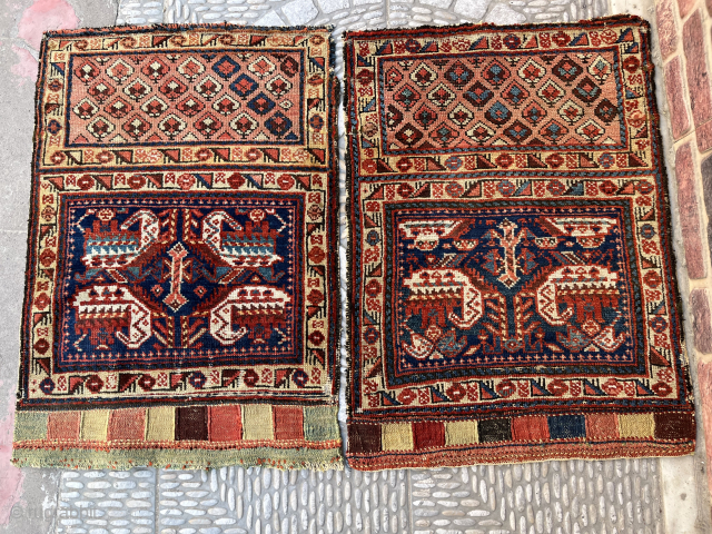 Antique bahtiyari bag face ,83x60 cm                           