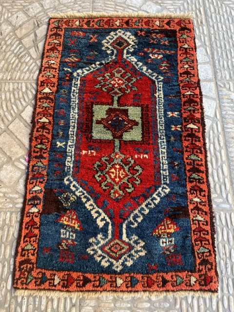 Antique anatolian kurdish yastk 95x58 cm                           