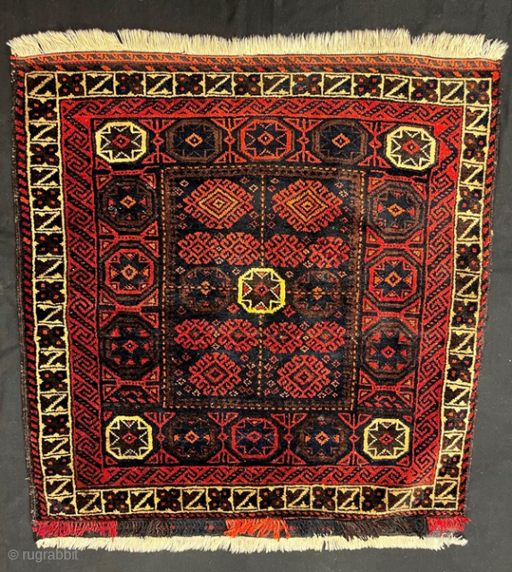Antique Beluch Bag Face pure wool natural color 80x76 cm                       