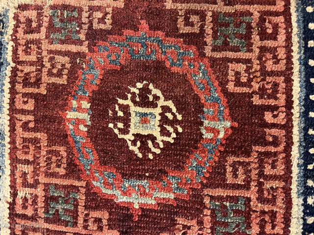 Antique Tibetan Rug Fragment ,
66x63 cm