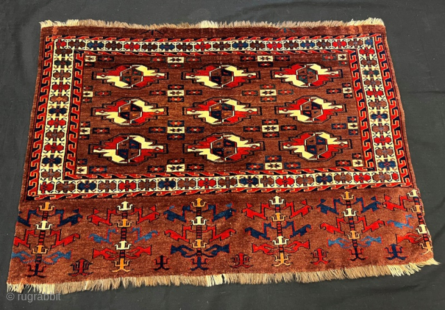 Antique yamut chuval in good condition ,110x73 cm                         