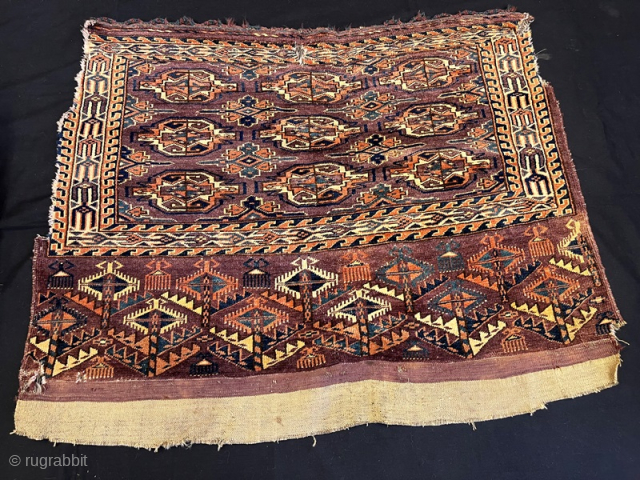 Antique turkmen chodor chuval ,120x 90 cm                          