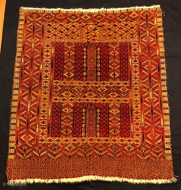 Antique turkmen yamut ensi ,130x118 cm                           