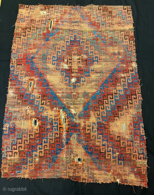 Early antique konya rug fragment 150x106 cm