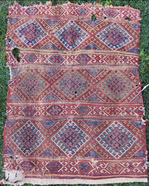 19th. Century Bergama Chuval size:98 x 127 cm                         