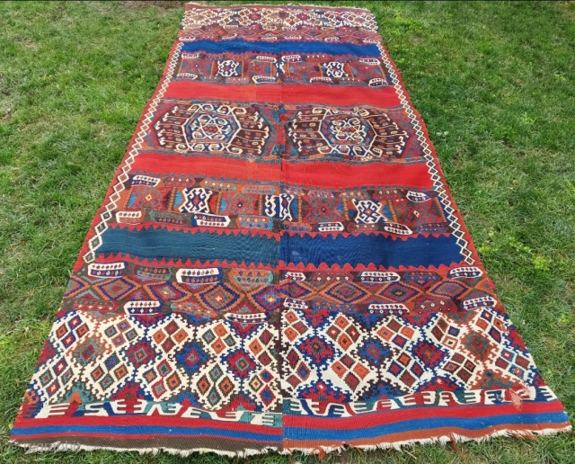 Mid 19th. Century Malatya Kilim size: 180 x 400 cm                       