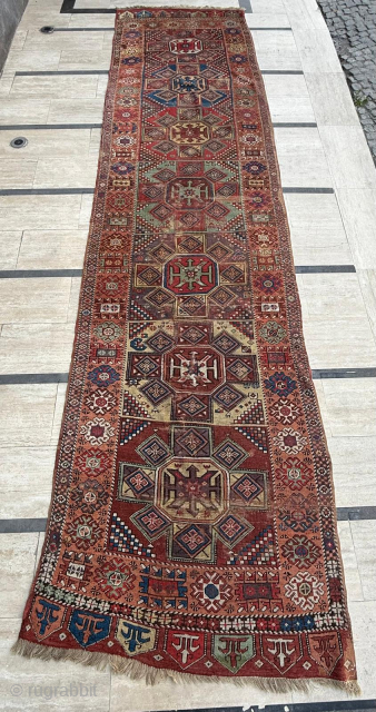 Middle of the 19th century konya runner, please send me directly mail. size 110x450 cm 
metinrug77@gmail.com                 
