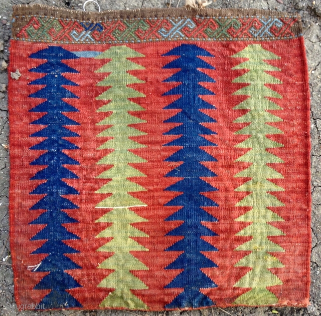 1870's Causcas kilim bag 46x47                            