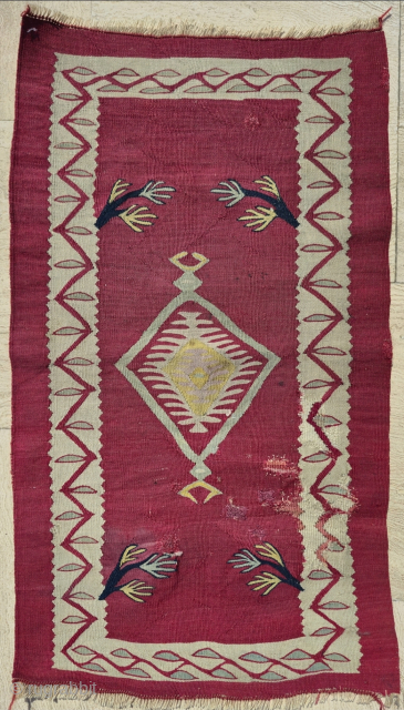 19th.Century Sharkoy Kilim 50 x 85 cm