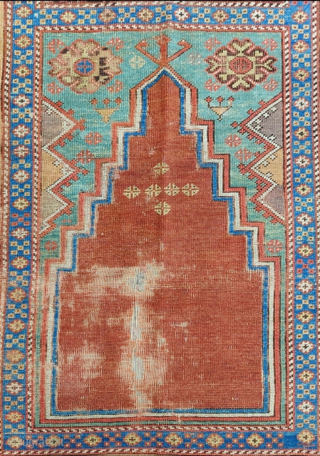 19th.Century Anatolia Konya Rug size: 111 x 153 cm                        