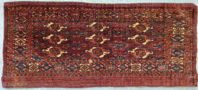 19th.Century Turkmen Tekke Torba size: 47 x 108 cm                        