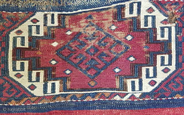 19.Century Anatolian Chuval size 90x108                            