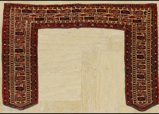 19th.Century Turkoman Tekke Kapilik size: 84 x 120 cm                        