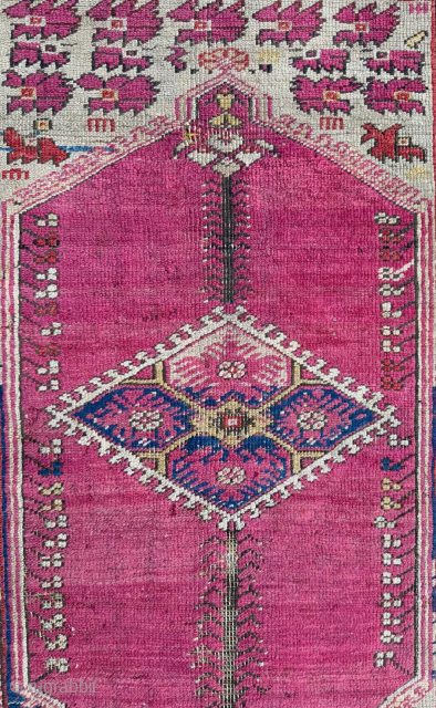 Middle of the 19th century Anatolian ghordes rug. size 103 x 135 cm. please send me directly mail.
metinrug77@gmail.com               