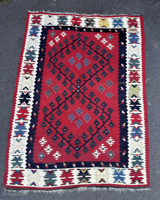 Antique Sharkoy kilim in good condition. 195x143cm                          