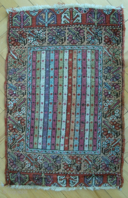 Central Anatolian yastik 32" x 20" (81cm x 51cm).                        