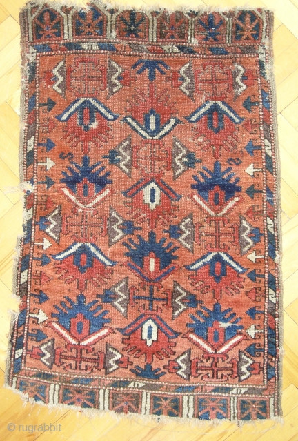 Central Anatolian yastik 40" x 24" (101cm x 61cm).                        