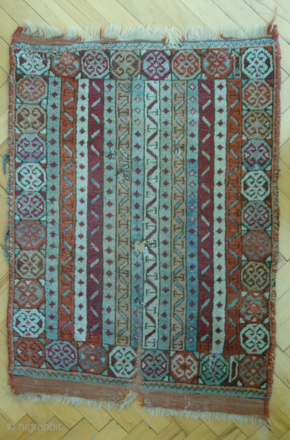 Central Anatolian yastik 36" x 25" (91cm x 63cm).                        