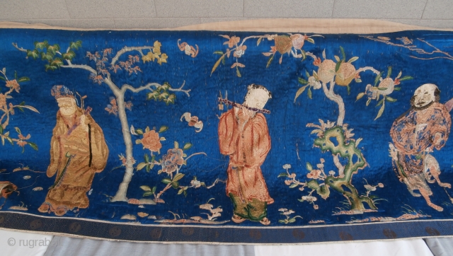 Old China Silk Textile "four season"
size cm. 140*70                         