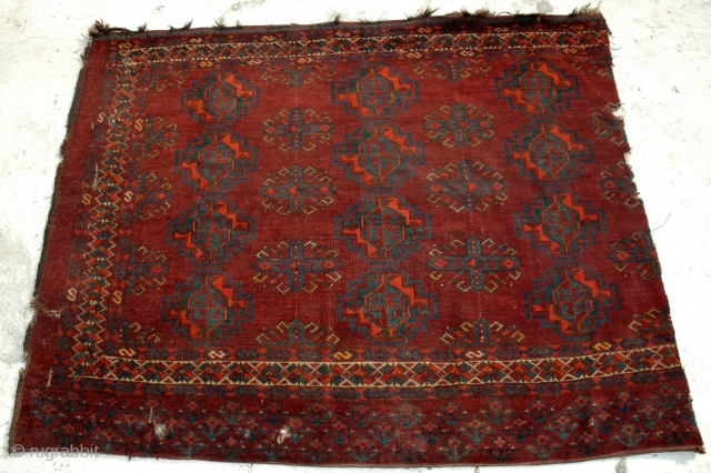 An Antique Ersari chuwal fragment 19th century,
size is 140 x 108                      