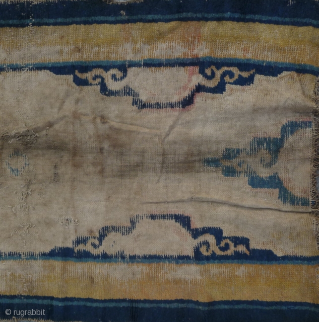 yes, the blue color is a quite resistant one, that we still can enjoy the beauty of this rare design. early ningxia bench cover fragment, china 17th c.     