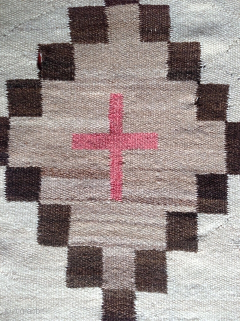 beautiful navajo blanket, very fine weave and super soft handle. no restorations and very good condition. around 1900.               