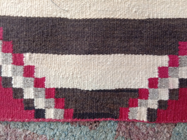 navajo horse blanket , very good condition, one side obviously with a stronger patina                   