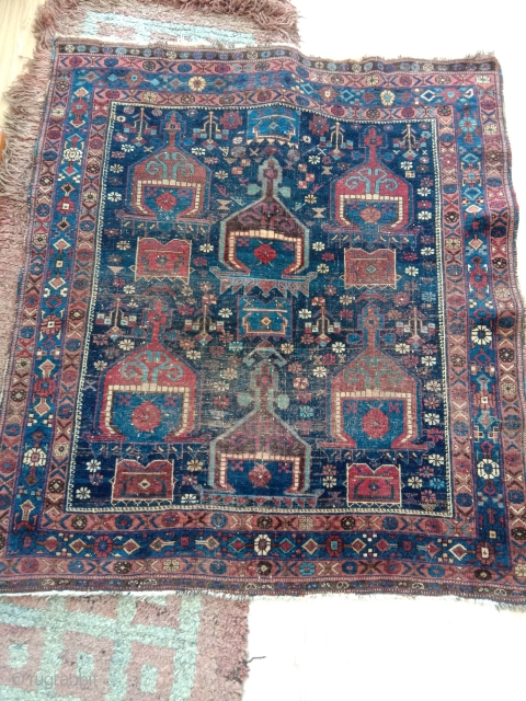 19th century very finely woven  afshar rug original selvedge rest of kelim ends good colors and wirh no repairs  not expensive          