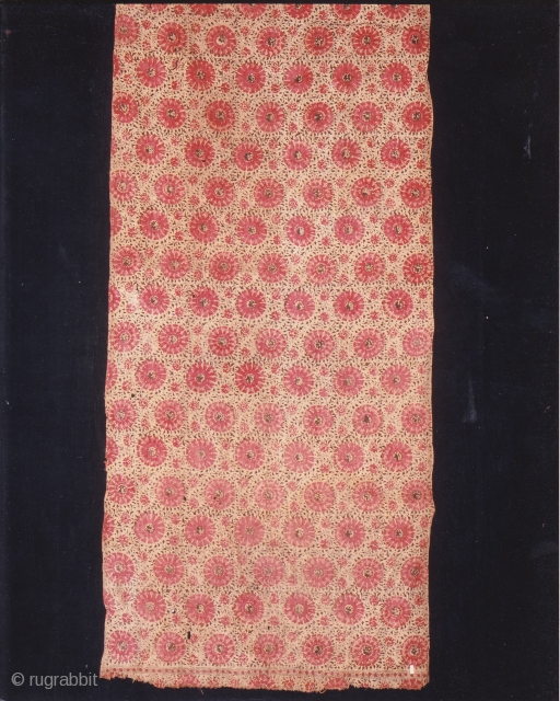 Indian Trade textiles 014, Basta, Blockprints, For the Indonesian market, plays important role as a ceremonial cloth, early 19th century, good condition. Price on request.        