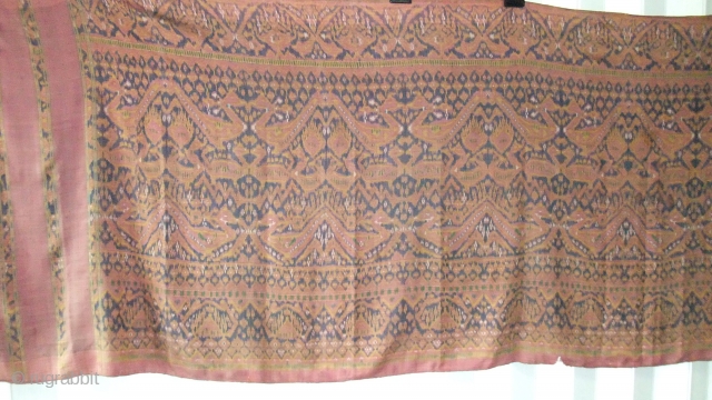 Cambodian textiles 
Cambodia 003 (330cm x85cm - 130in x 33,5in) condition 2 small tear, faded color, extremely beautiful and rare, age late 19th century.         