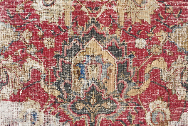 Large 17th c. Safavid carpet fragment (detail). Please email: patrickpouler@gmail.com                       