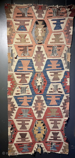 Something new and fresh from Cappadocia. 68 x 161cm. Unmounted. Clean. 18th c or i think maybe really old. Check Ali Riza Tuna book, plate 31 and 33. Available. Patrickpouler@gmail.com