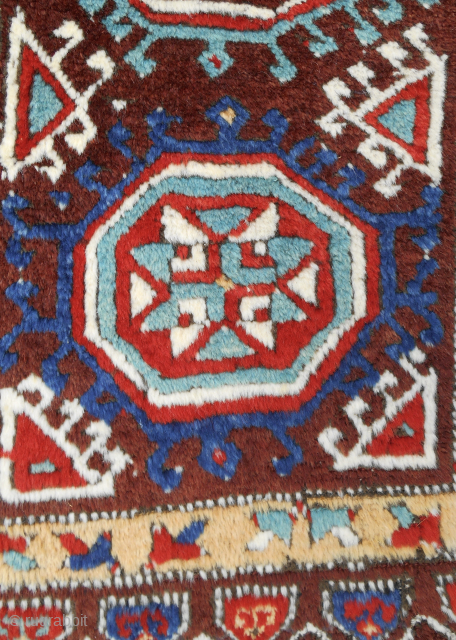 19th c. Konya area yastik (24"x48"). Excellent condition. Good silky pile with marvelous colors. Classic old design with Holbein guls. Contact me: patrickpouler@gmail.com          