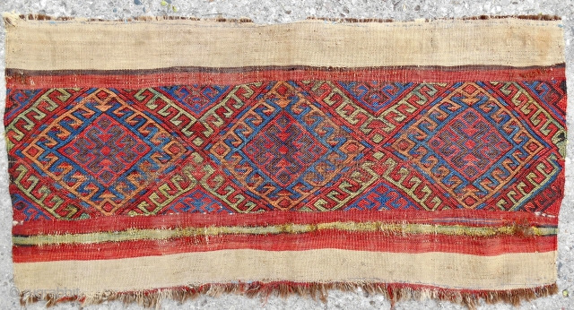 East Anatolian flat weave chuval with camel > c. 1850-70                       