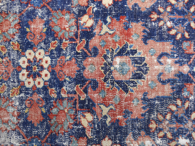 Circa 1700-1750 very fine Harshang design Northwest Persian rug fragment. 30" x 53". Please email: patrickpouler@gmail.com                 