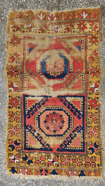 18th c. Konya area complete small rug. Decent original condition. Email: patrickpouler@gmail.com