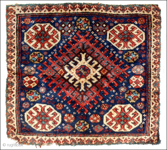 Northwest Persian bagface. Bold design. Good pile. c. 1870.                        